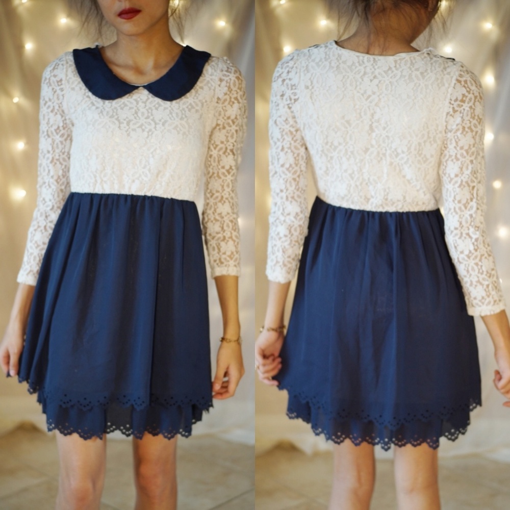 Beautiful peter pan collared dress